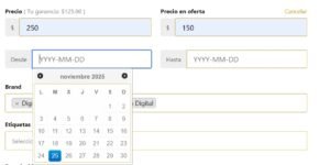 Función Precios con edicion de oferta en el Ecosistema Ofertas en Torreón