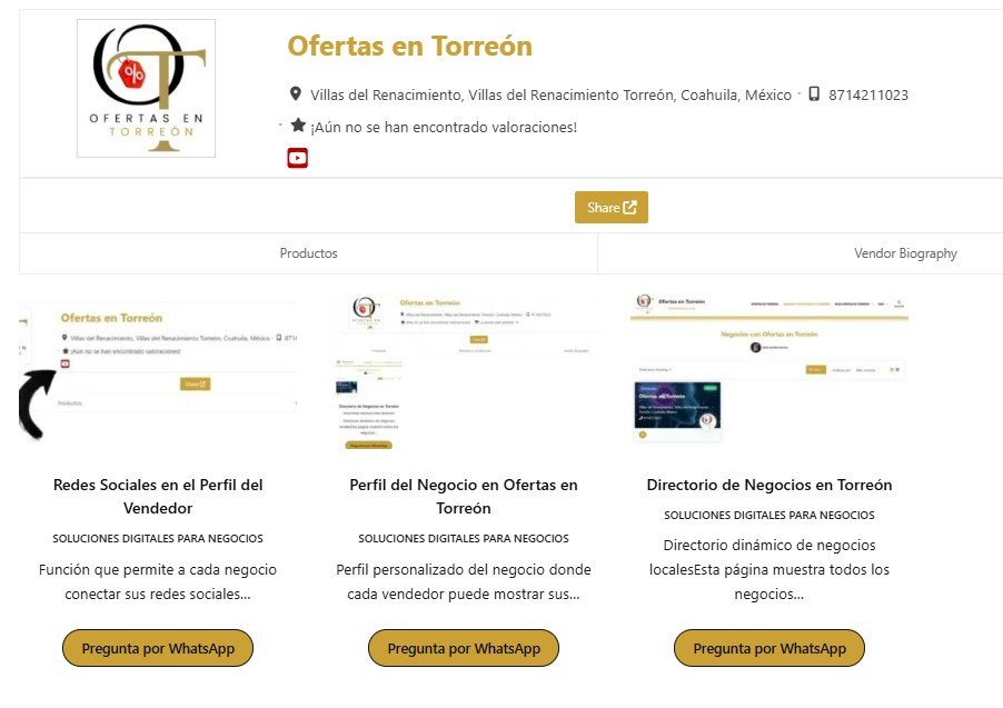 Publicación con enlace directo al WhatsApp del Vendedor en el Ecosistema Ofertas en Torreón