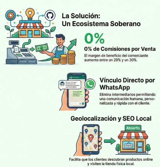 Una alternativa es un Marketplace en Torreón o un Ecosistema Digital pensado con ventajas para los negocios y bajar la curva de falta de competitividad en línea
